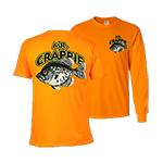 Mr. Crappie Throw Back Orange T-Shirt